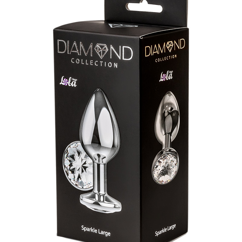 Анальная пробка Diamond Clear Sparkle Large 4010-01Lola