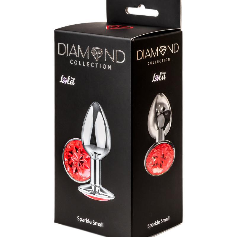 Анальная пробка Diamond Red Sparkle Small 4009-06Lola