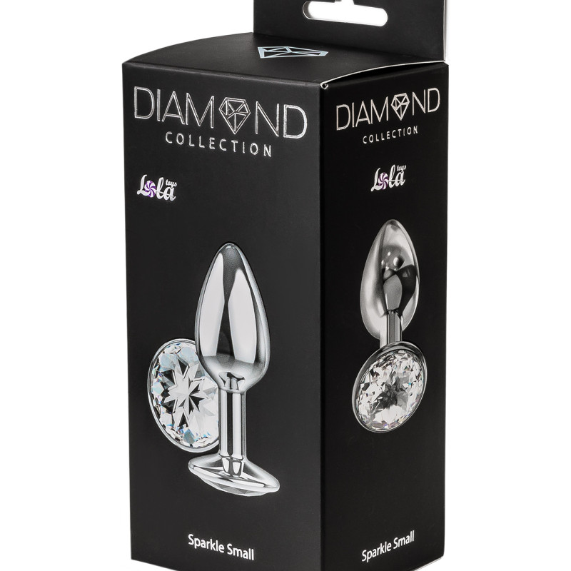 Анальная пробка Diamond Clear Sparkle Small 4009-01Lola
