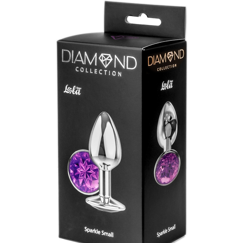 Анальная пробка Diamond Purple Sparkle Small 4009-05Lola