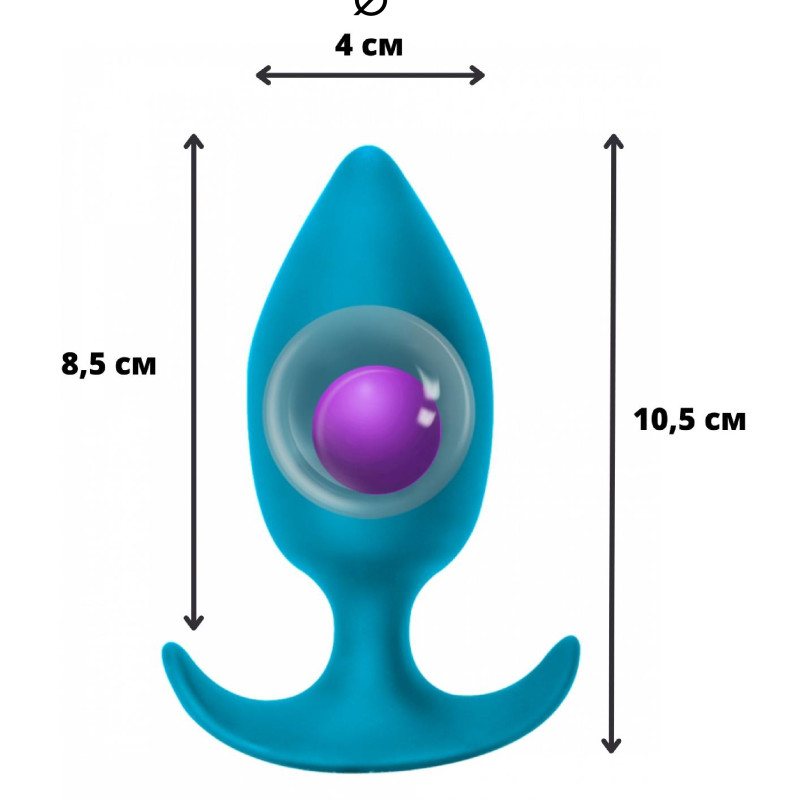 Пробка со смещенным центром тяжести Spice it up Insatiable Aquamarine 8011-03lola