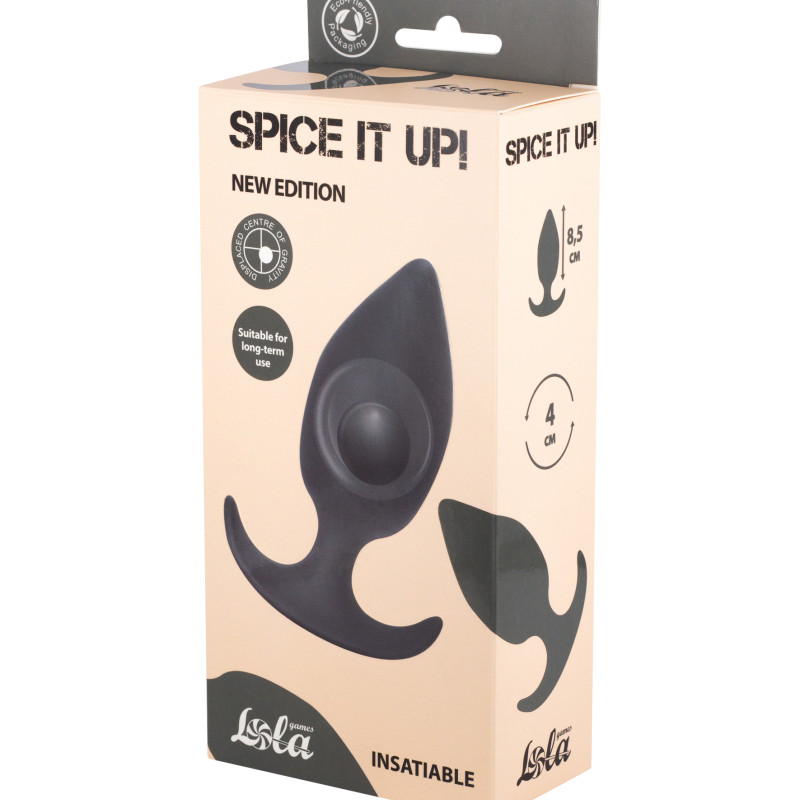 Пробка со смещенным центром тяжести Spice it up Insatiable Dark Grey 8011-02lola