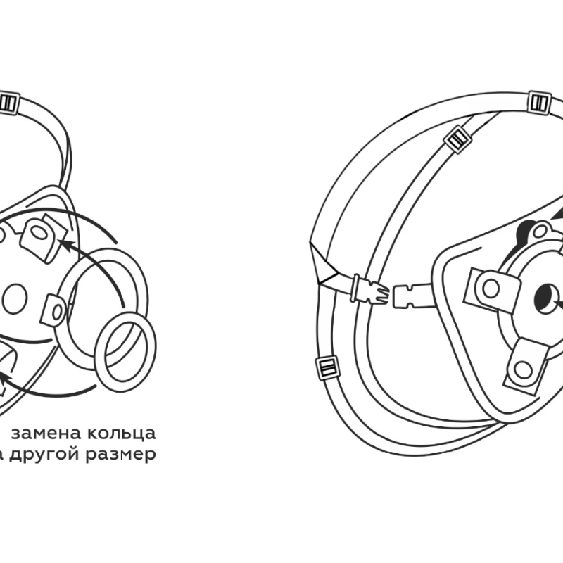 Пояс STRAP-ON универсальный синий 9852ru