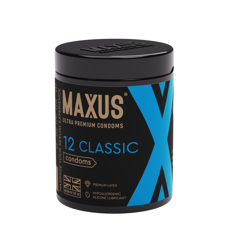 Презервативы классические MAXUS Classic №12 ж/к 5833mx