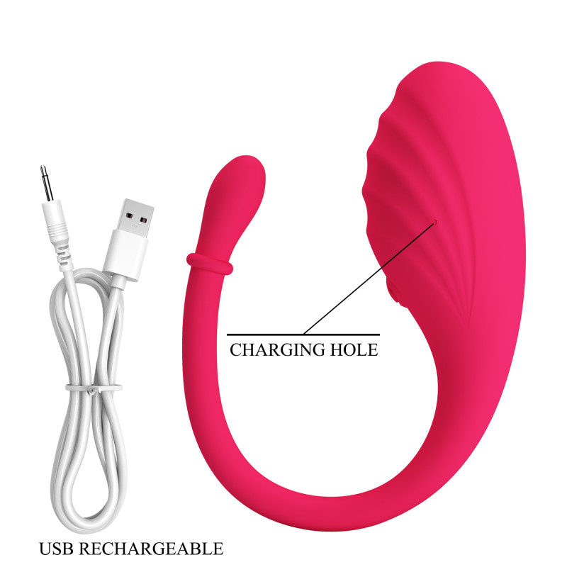 Виброяйцо с управлением через приложение из силикона Romance USB MC39APP