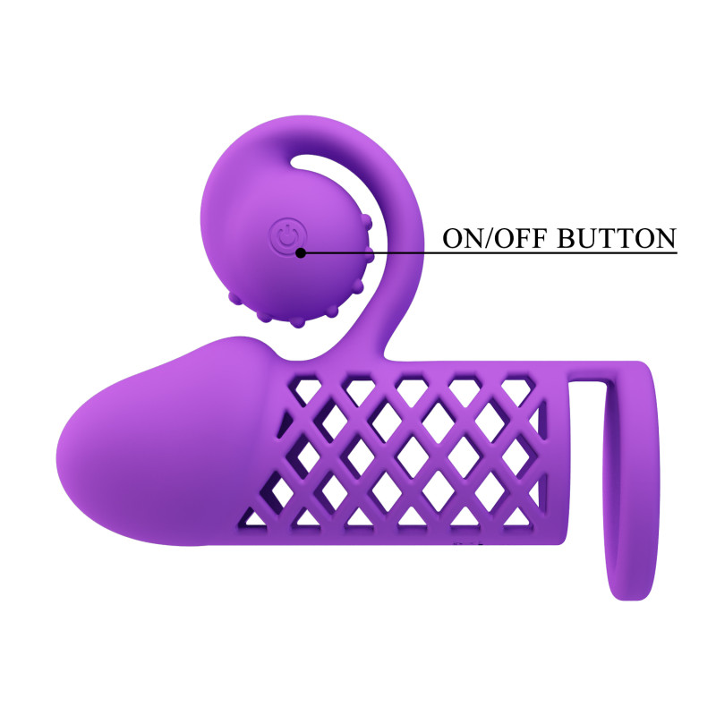 Вибронасадка с клиторальным отростком Pretty Love MC57