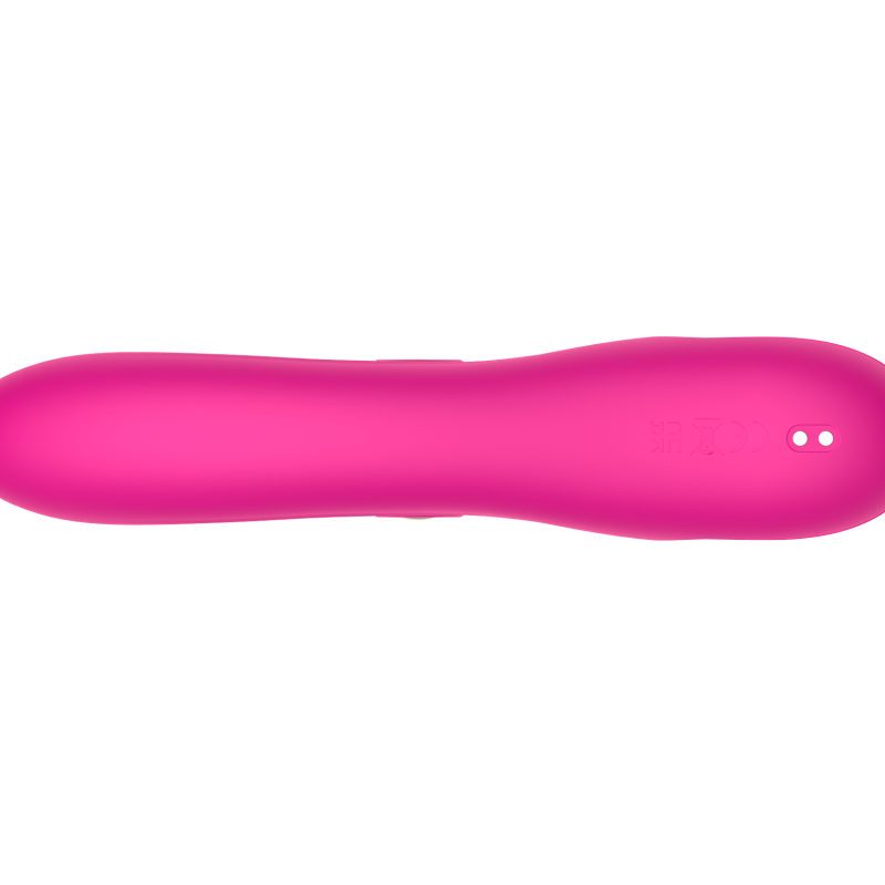 Силиконовый вибратор-кролик с функцией вращения SW3052-hot-pink