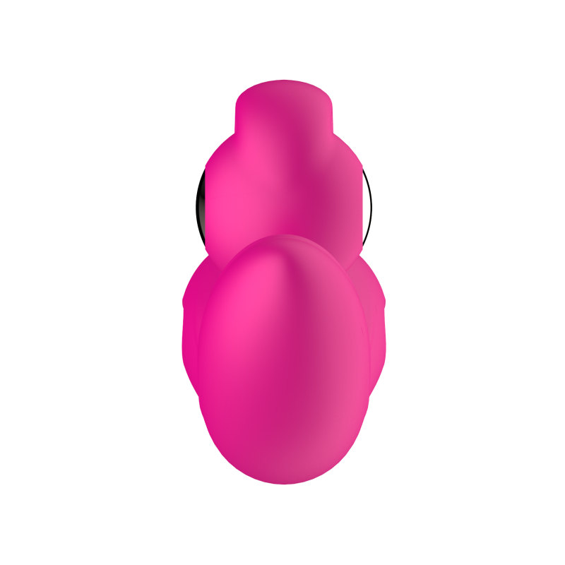 Силиконовый вибратор-кролик с функцией вращения SW3052-hot-pink
