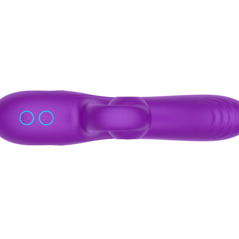 Силиконовый вибратор-кролик с функцией вращения SW3052-purple
