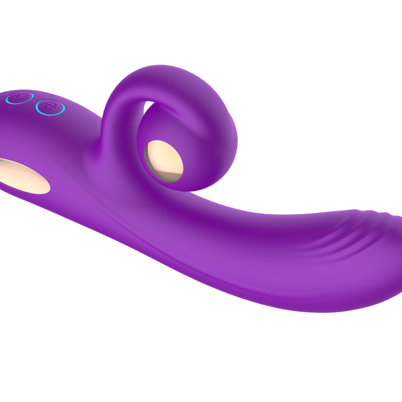 Силиконовый вибратор-кролик с функцией вращения SW3052-purple