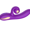 Силиконовый вибратор-кролик с функцией вращения SW3052-purple