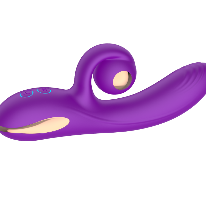 Силиконовый вибратор-кролик с функцией вращения SW3052-purple