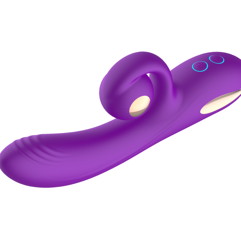 Силиконовый вибратор-кролик с функцией вращения SW3052-purple