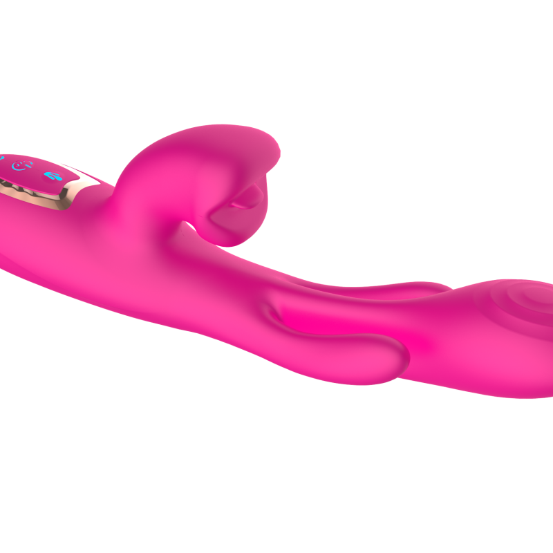 Вибратор с вакуумной стимуляцией клитора и фингерингом SW3053