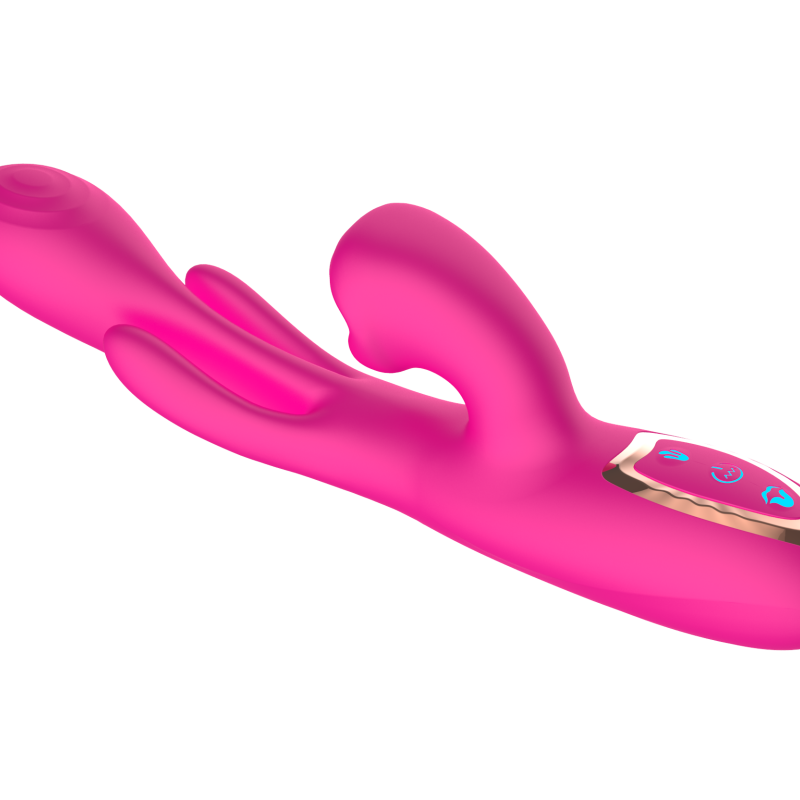 Вибратор с вакуумной стимуляцией клитора и фингерингом SW3053