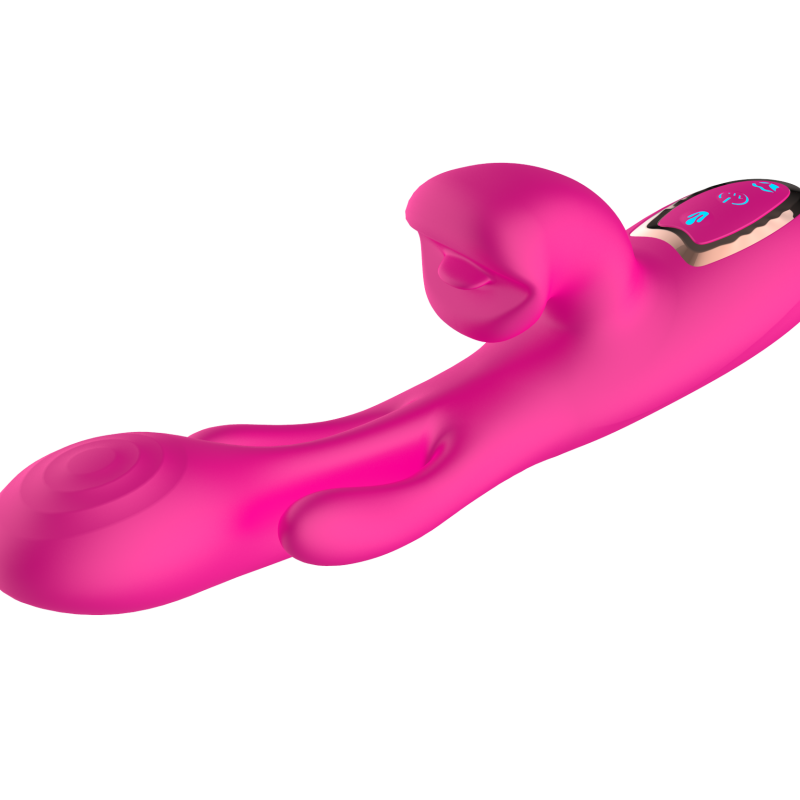 Вибратор с вакуумной стимуляцией клитора и фингерингом SW3053