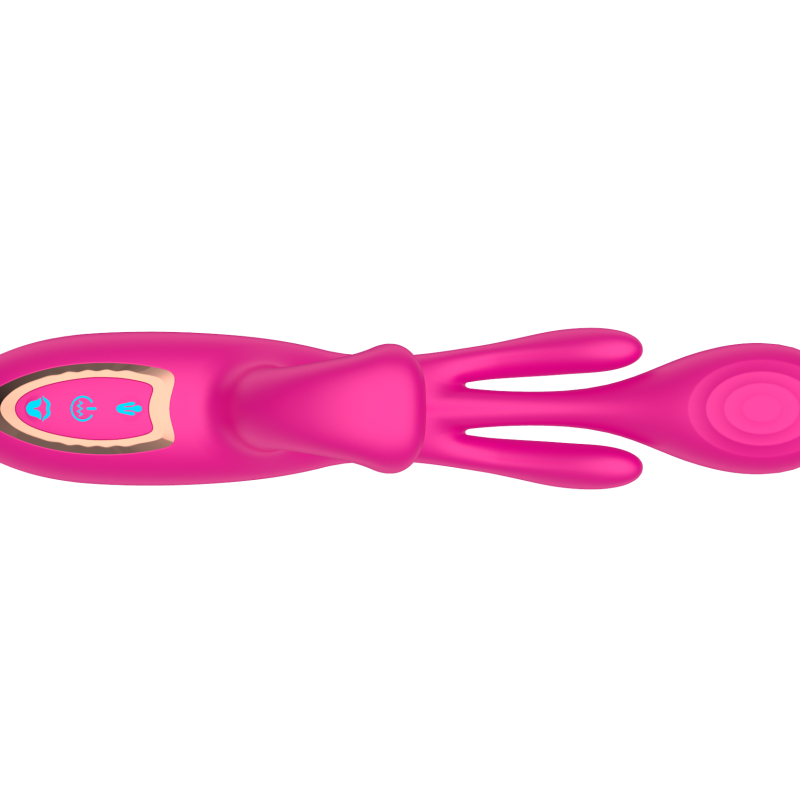 Вибратор с вакуумной стимуляцией клитора и фингерингом SW3053