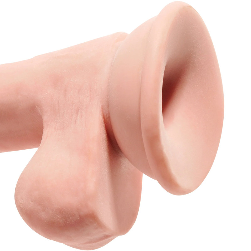 Фаллоимитатор King Cock Plus 6.5 Triple Density Cock with Balls - Flesh Pipedream 571721PD