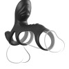 Виброкольцо на пенис с тремя моторчиками Ultimate Couples Cage Max 596823PD