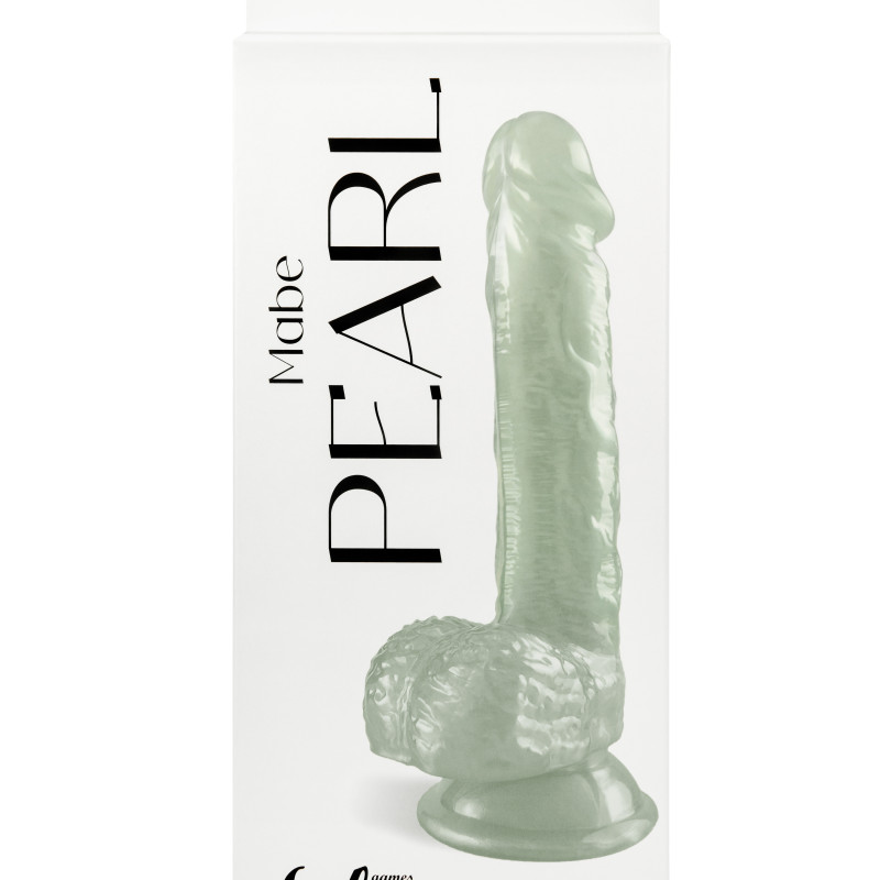 Перламутровый дилдо Mabe Pearl Белый 9901-03lola