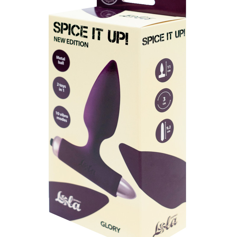 Анальная пробка с вибрацией Spice it up New Edition Glory Ultraviolet 8015-04lola