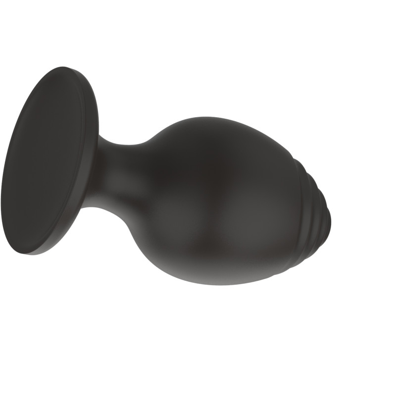 Силиконовая анальная пробка черная M (7.2*3.5cm) 3303-02