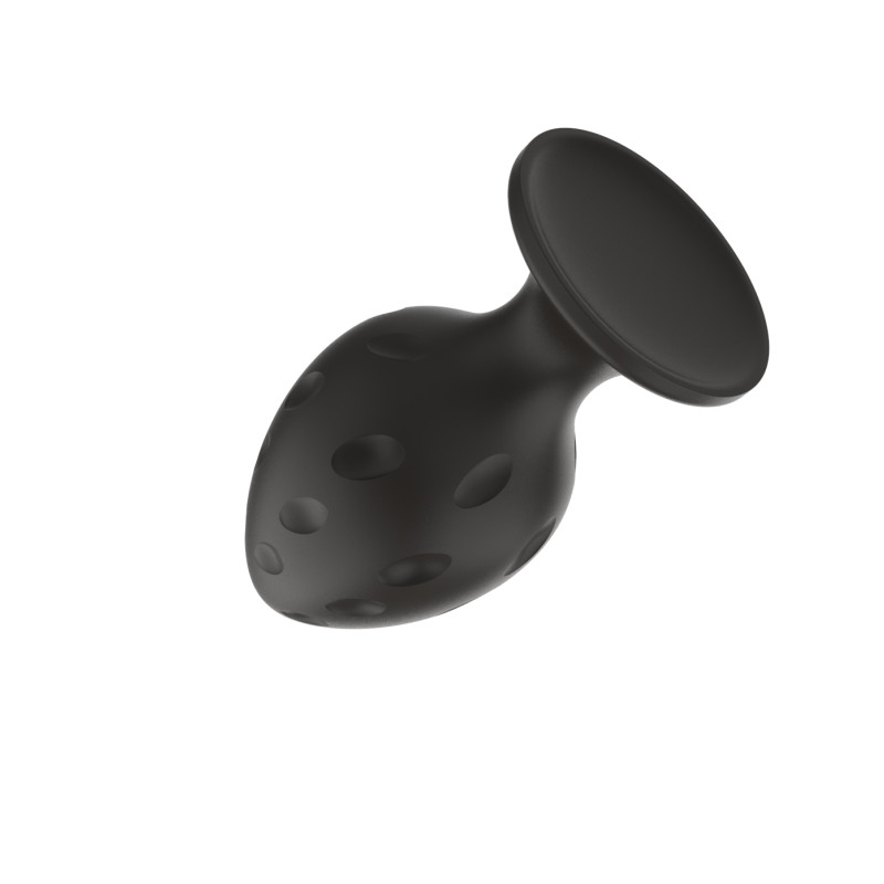 Силиконовая анальная пробка черная M (6.7*3.5cm) 3304-02