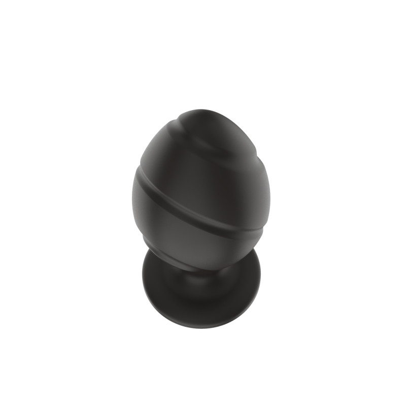 Силиконовая анальная пробка черная M (7.2*3.5cm) 3305-02