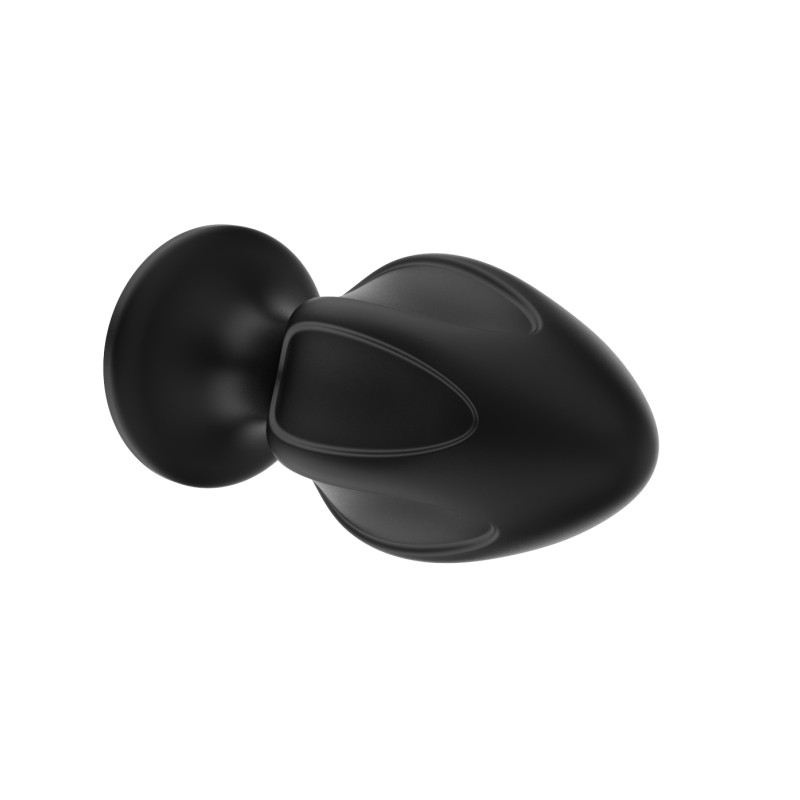 Силиконовая анальная пробка черная M (7.2*3.5cm) 3306-02