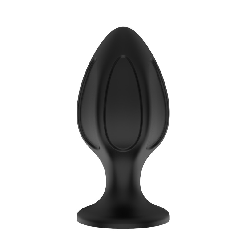 Силиконовая анальная пробка черная M (7.2*3.5cm) 3306-02