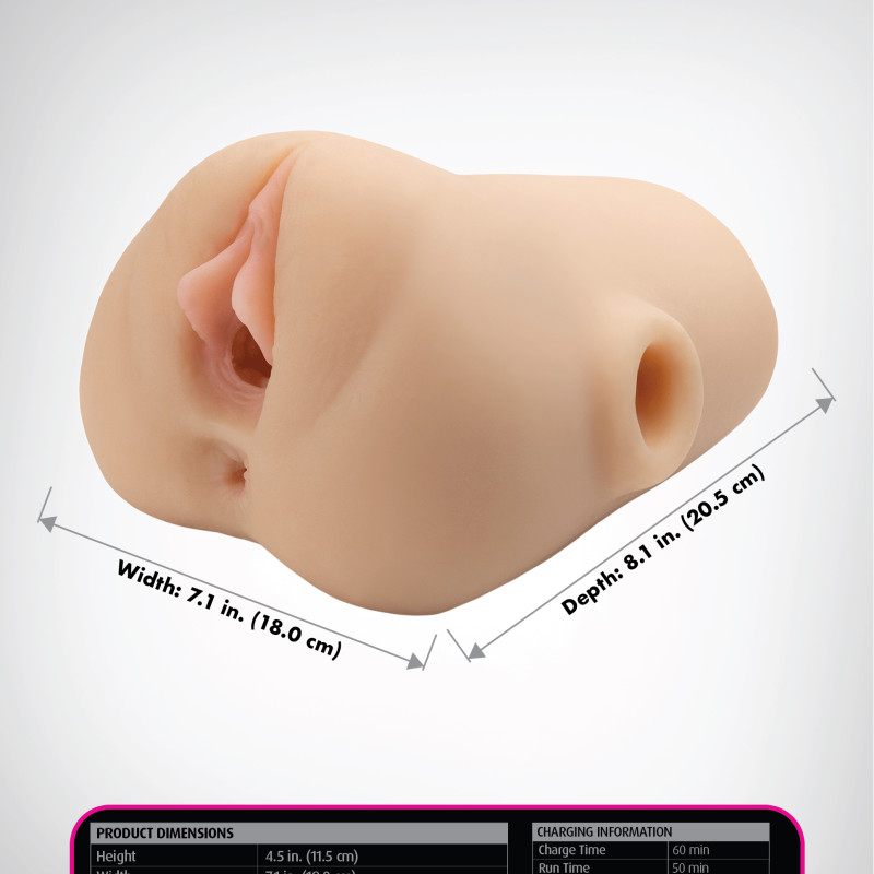 Мастурбатор с вибрацией Double Pounder Pipedream RD43421PD