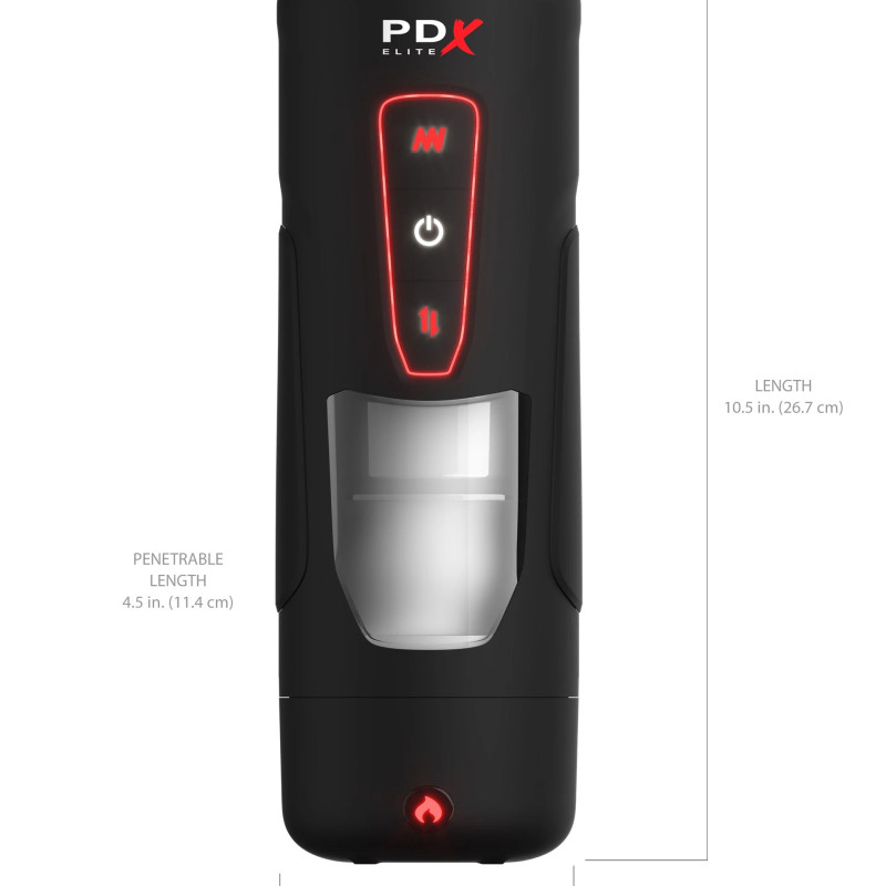Мастурбатор с вибрацией PDX Elite Milk Me Hotter - Black Pipedream RD55023PD