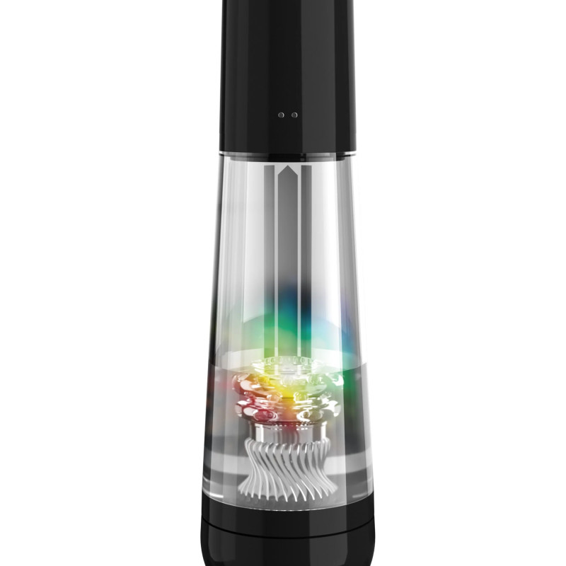 Мастурбатор с вибрацией PDX Elite ViewTube MAX View - Black Pipedream RD55323PD