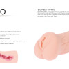 Мастурбатор Tattoo двойной слой телесный KOKOS M03-001-06D
