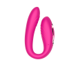 Клиторально-вагинальный вибратор с вращающейся вагинальной частью SW1096
