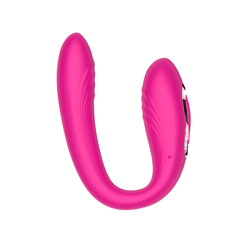 Клиторально-вагинальный вибратор с вращающейся вагинальной частью SW1096