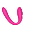 Клиторально-вагинальный вибратор с вращающейся вагинальной частью SW1096