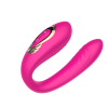 Клиторально-вагинальный вибратор с вращающейся вагинальной частью SW1096