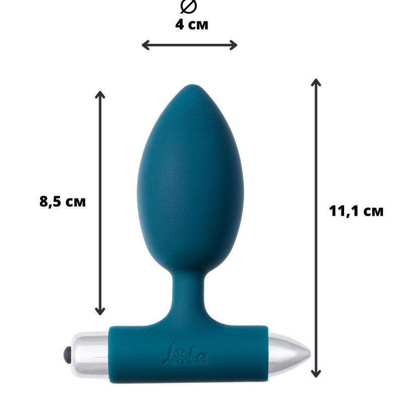 Анальная пробка с вибрацией Spice it up New Edition Perfection Dark green 8014-02lola