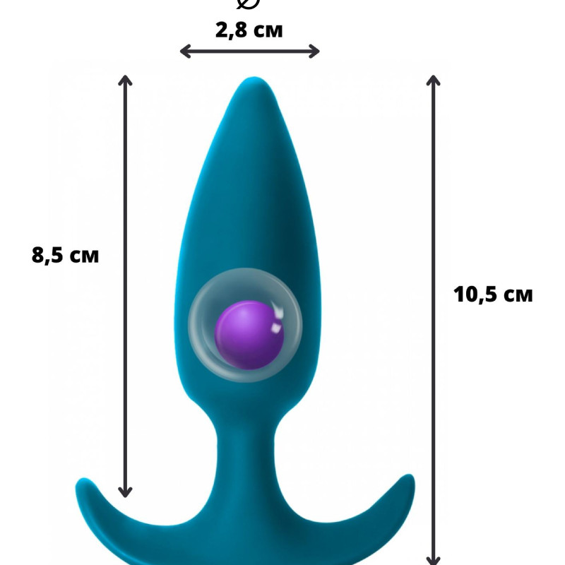 Пробка со смещенным центром тяжести Spice it up Delight Aquamarine 8010-03lola