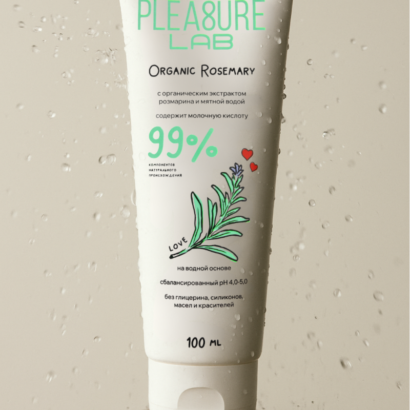 Натуральный Лубрикант Pleasure Lab Organic Rosemary 100 мл 1181-01Lab