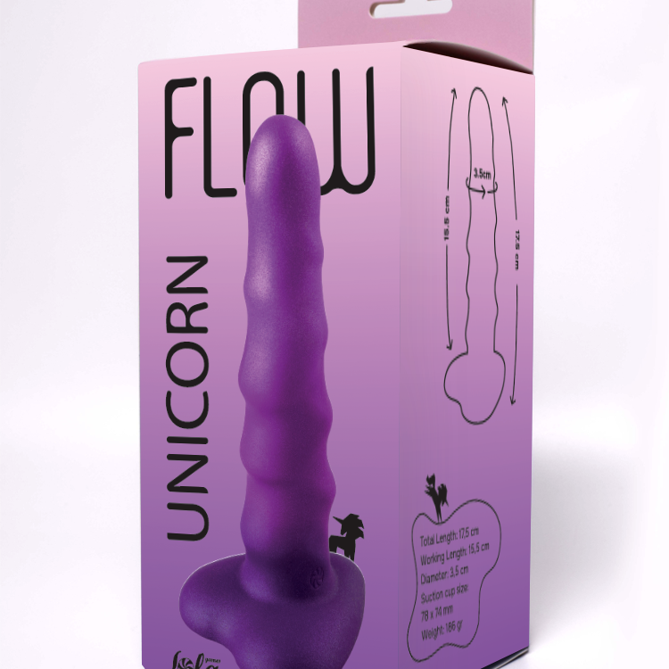 Нереалистичный дилдо Unicorn Purple 2043-04lola