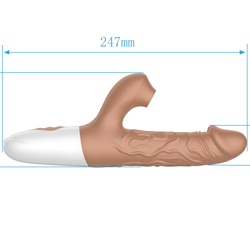 Вибратор-кролик с функцией поступательных движений SW1040
