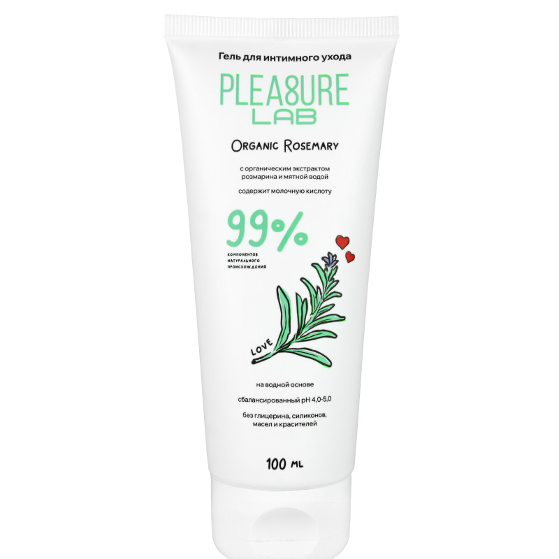 Натуральный Лубрикант Pleasure Lab Organic Rosemary 100 мл 1181-01Lab