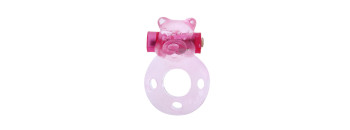 Эрекционное виброкольцо Pink bear  BI-010083