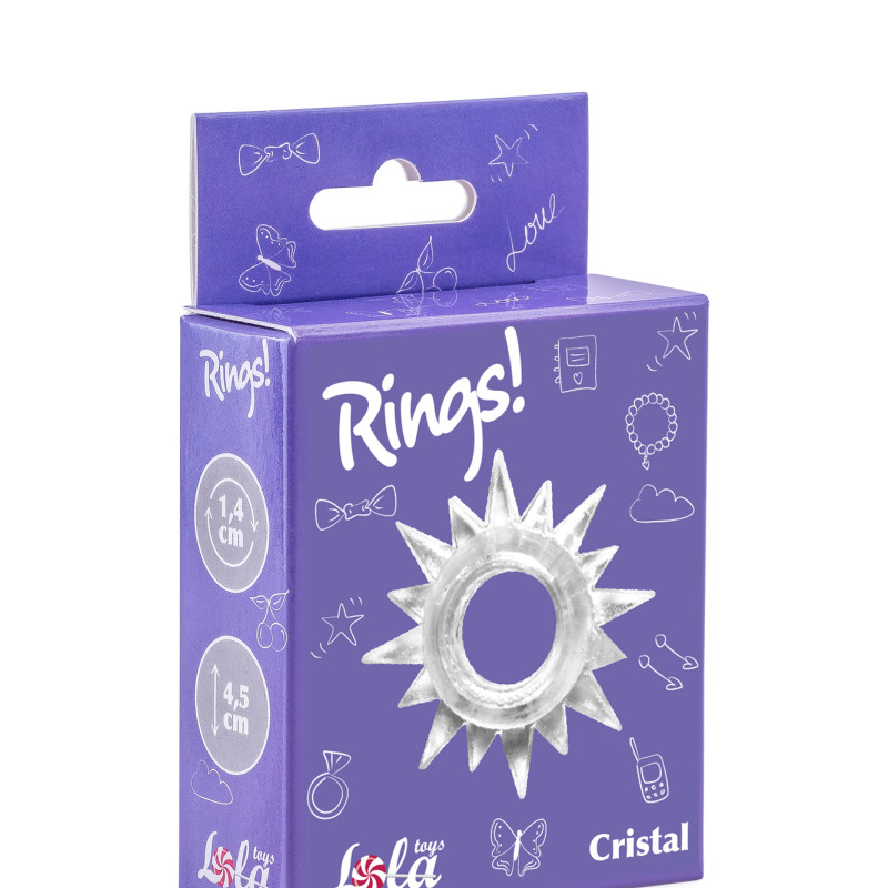 Эрекционное кольцо Rings Cristal white 0112-12Lola