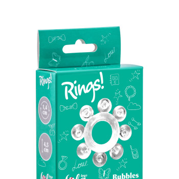 Эрекционное кольцо Rings Bubbles white 0112-30Lola