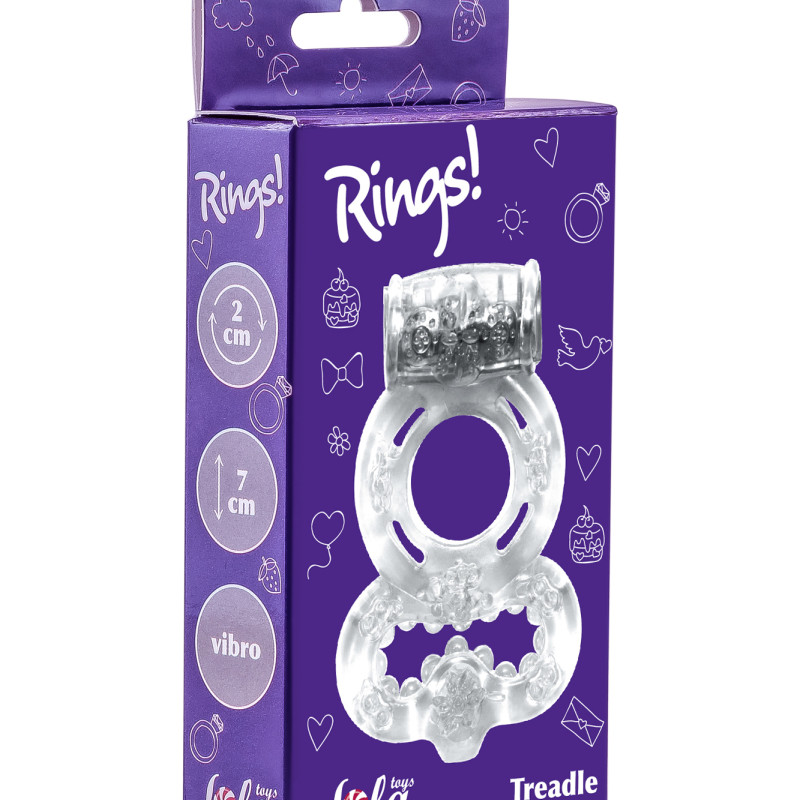 Эрекционное кольцо Rings Treadle white 0114-60Lola