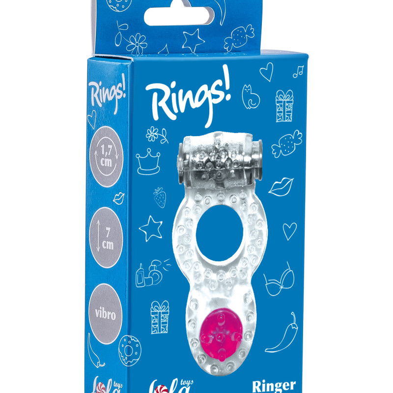 Эрекционное кольцо Rings Ringer white 0114-70Lola