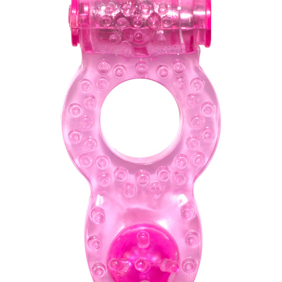 Эрекционное кольцо с вибрацией Rings Ringer pink 0114-73Lola
